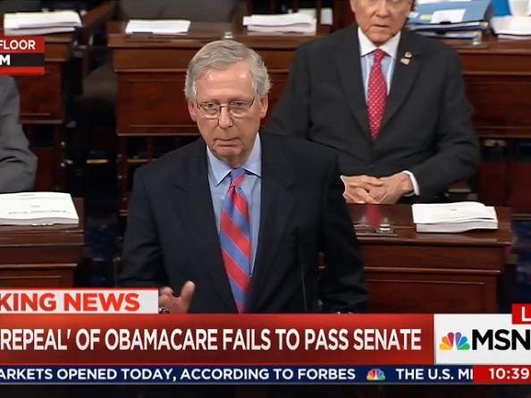 McConnell After Failure of Obamacare Repeal: 'It's Time to Move On'